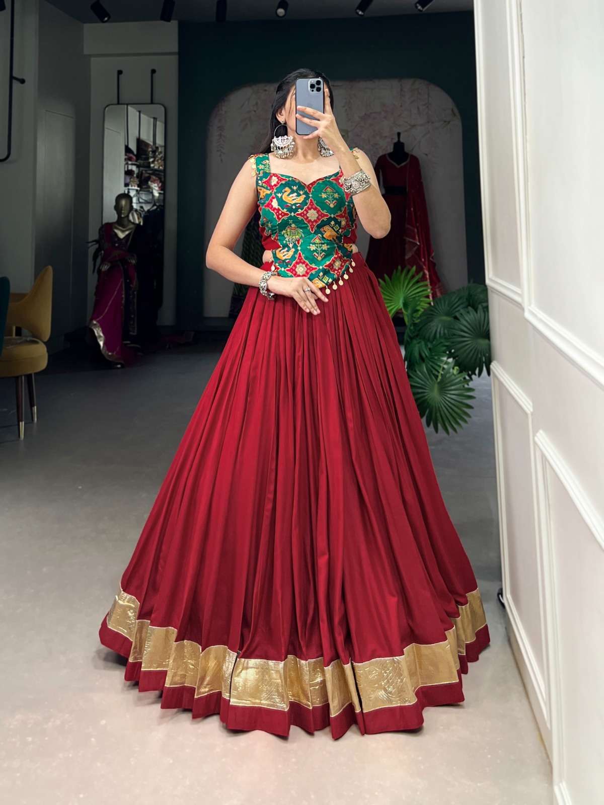 1715 COLOUR BY ASLIWHOLESALE DESIGNER PURE SILK JACQUARD LEHENGA-00195