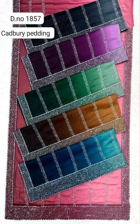 1857 COLOUR BY ASLIWHOLESALE DESIGNER PURE SILK EMBROIDERY PRINTED SAREES-00103