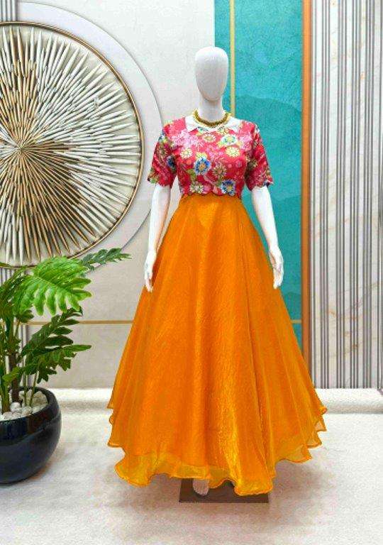 201 HIT DESIGN BY ASLIWHOLESALE DESIGNER PURE SOFT SPACE SILK GOWNS-00291