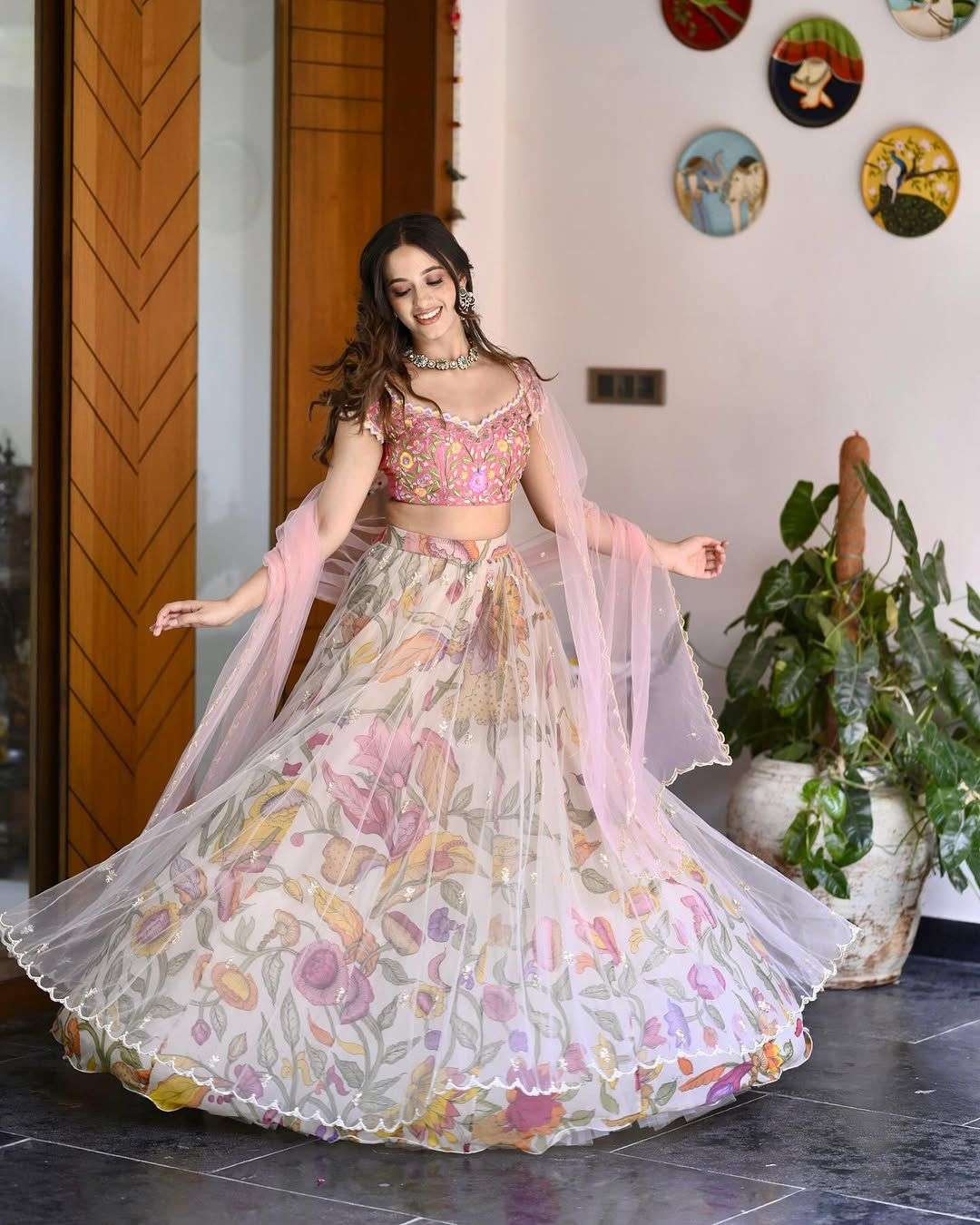 26 DESIGN BY ASLIWHOLESALE DESIGNER PURE CHINON SILK EMBROIDERY LEHENGAS-00287