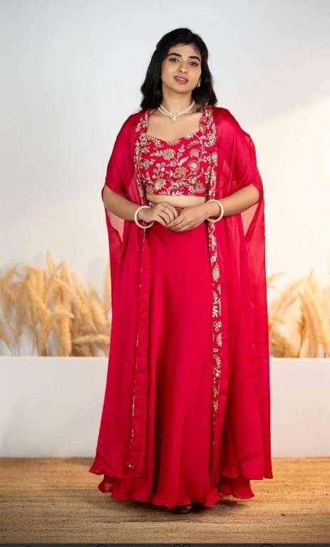 28 DESIGN BY ASLIWHOLESALE DESIGNER PURE SILK EMBROIDERY PRINTED LEHENGAS-00287