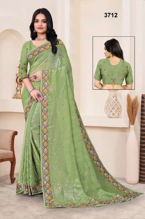 3712 COLOUR BY ASLIWHOLESALE DESIGNER PURE FANCY PRINTED SAREES-00103