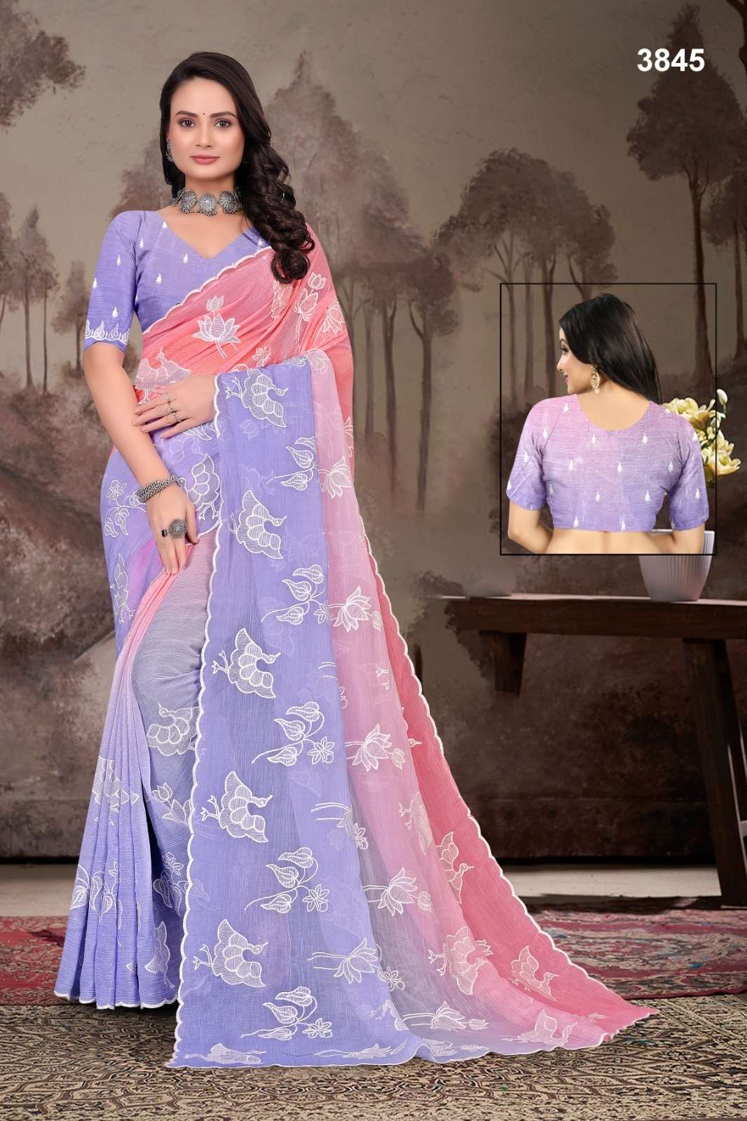 3845 COLOUR BY ASLIWHOLESALE DESIGNER PURE FANCY PRINTED SAREES-00103