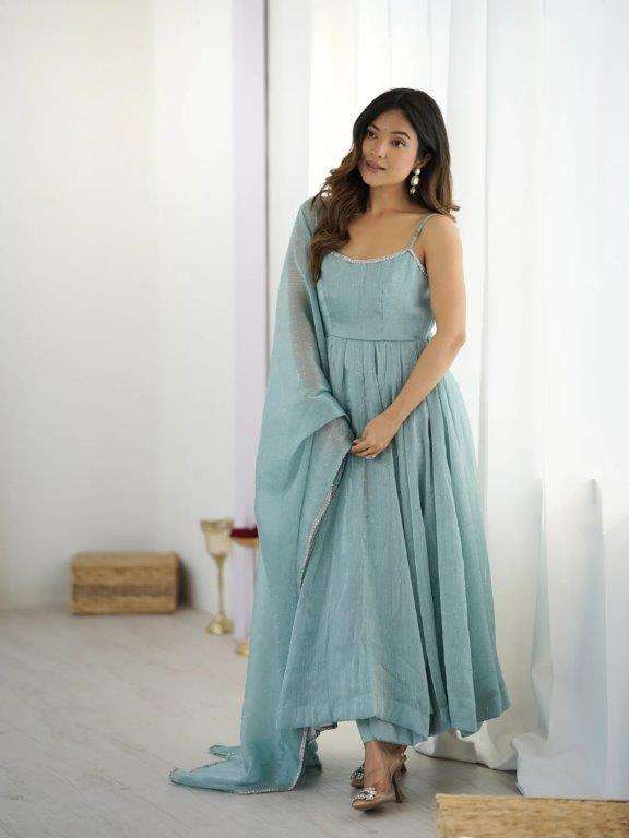 5883 HIT COLOUR BY ASLIWHOLESALE DESIGNER PURE CRUNCH SILK DRESSES-00242