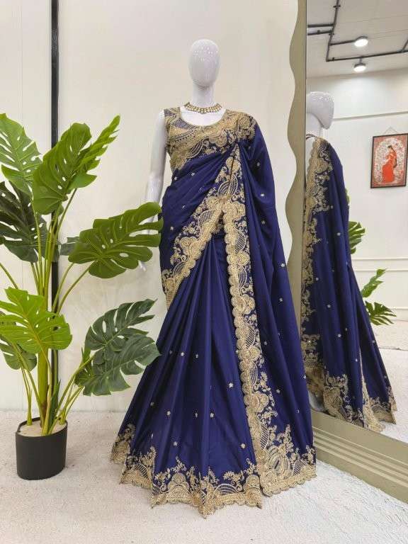 590 HIT COLOUR BY ASLIWHOLESALE DESIGNER PURE RANGOLI SILK EMBROIDERY SAREES-00242