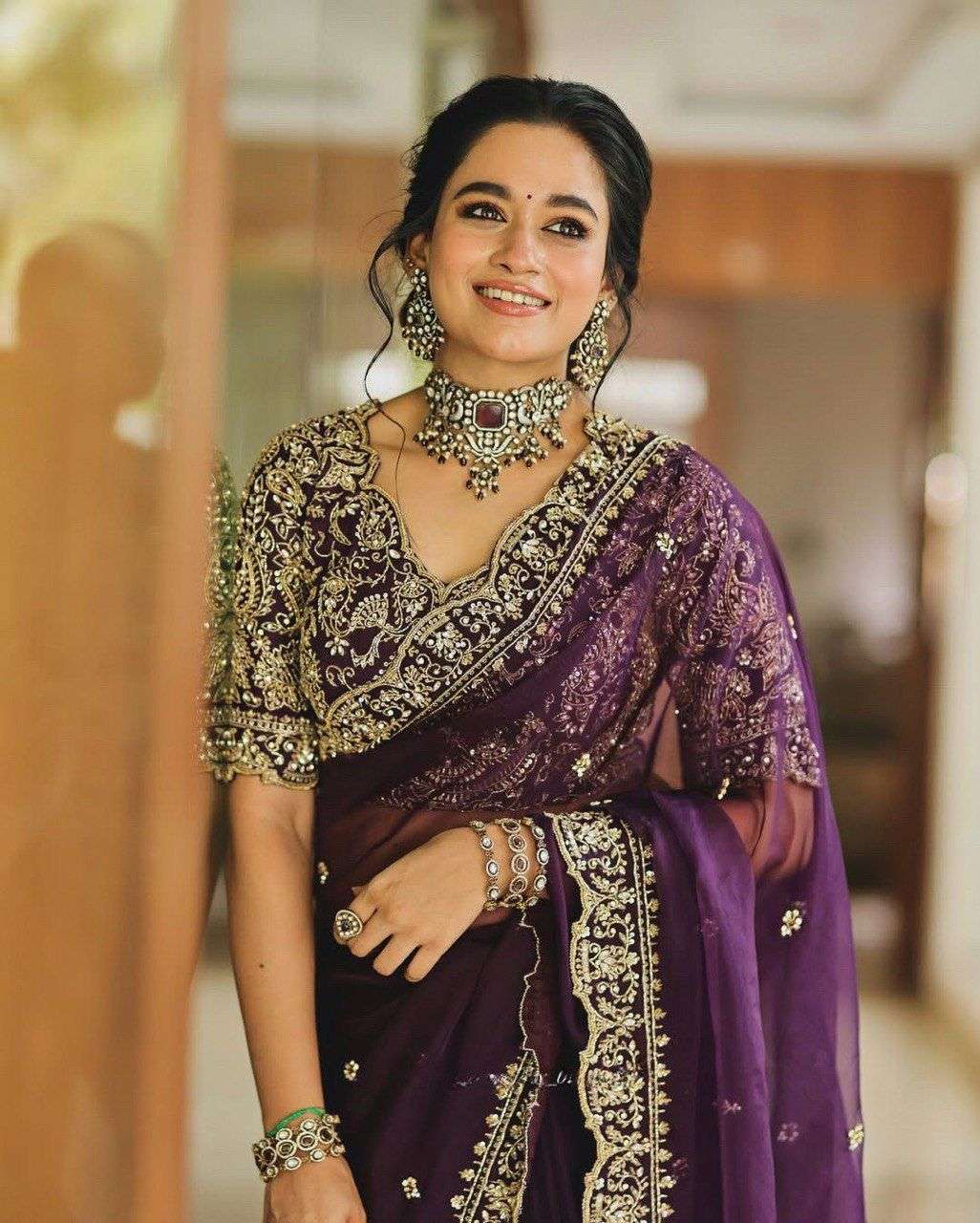 729 COLOUR BY ASLIWHOLESALE DESIGNER PURE ORGANZA EMBROIDERY PRINTED SAREES-00285