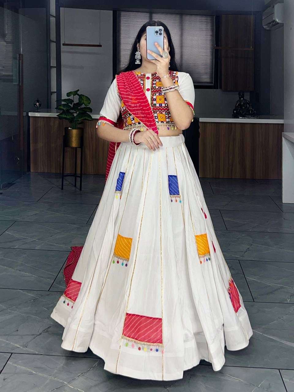 8035 COLOUR BY ASLIWHOLESALE DESIGNER PURE RAYON COTTON LEHENGA-00135