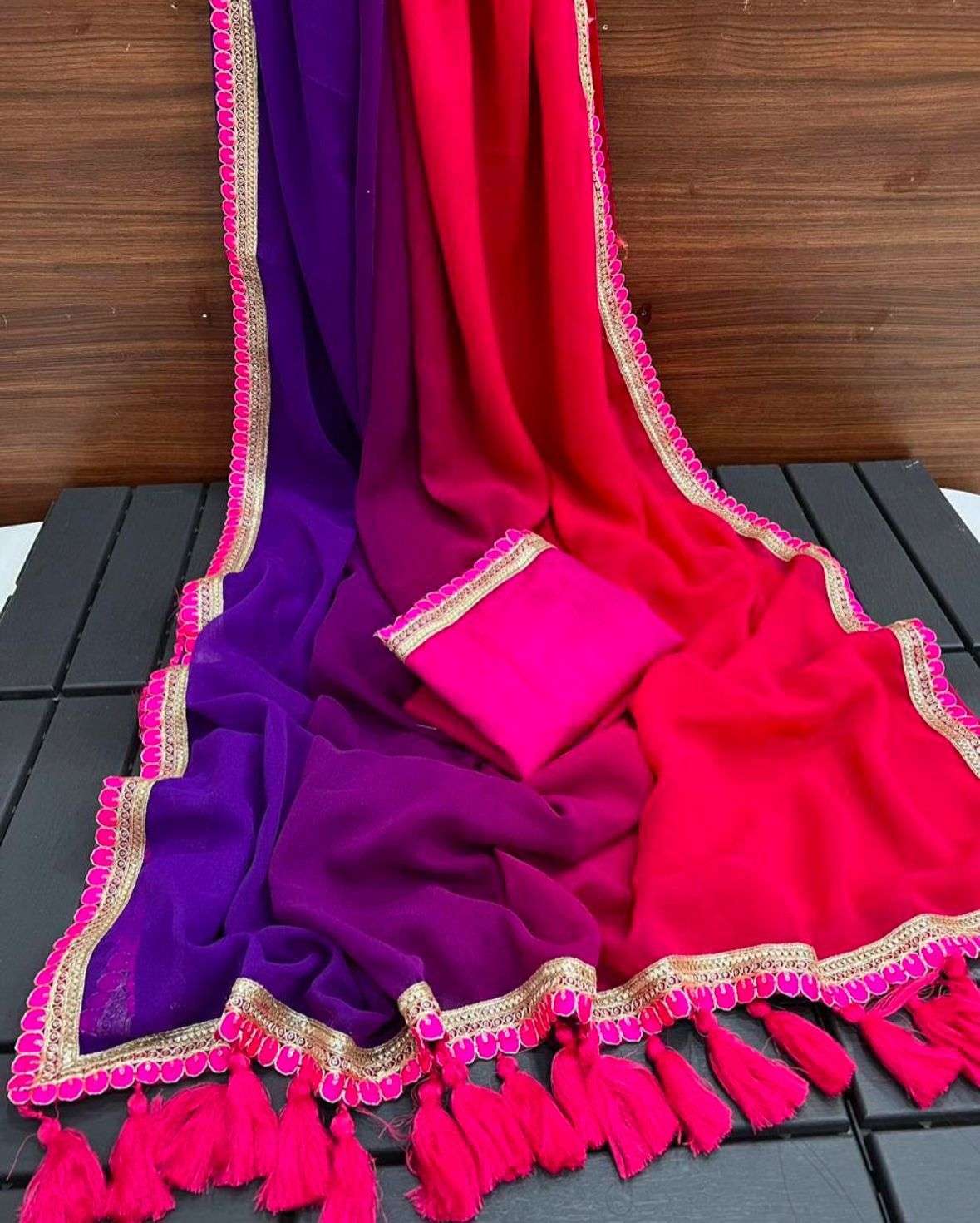 822 HIT DESIGN BY ASLIWHOLESALE DESIGNER PURE GEORGETTE PRINTED SAREES-00284