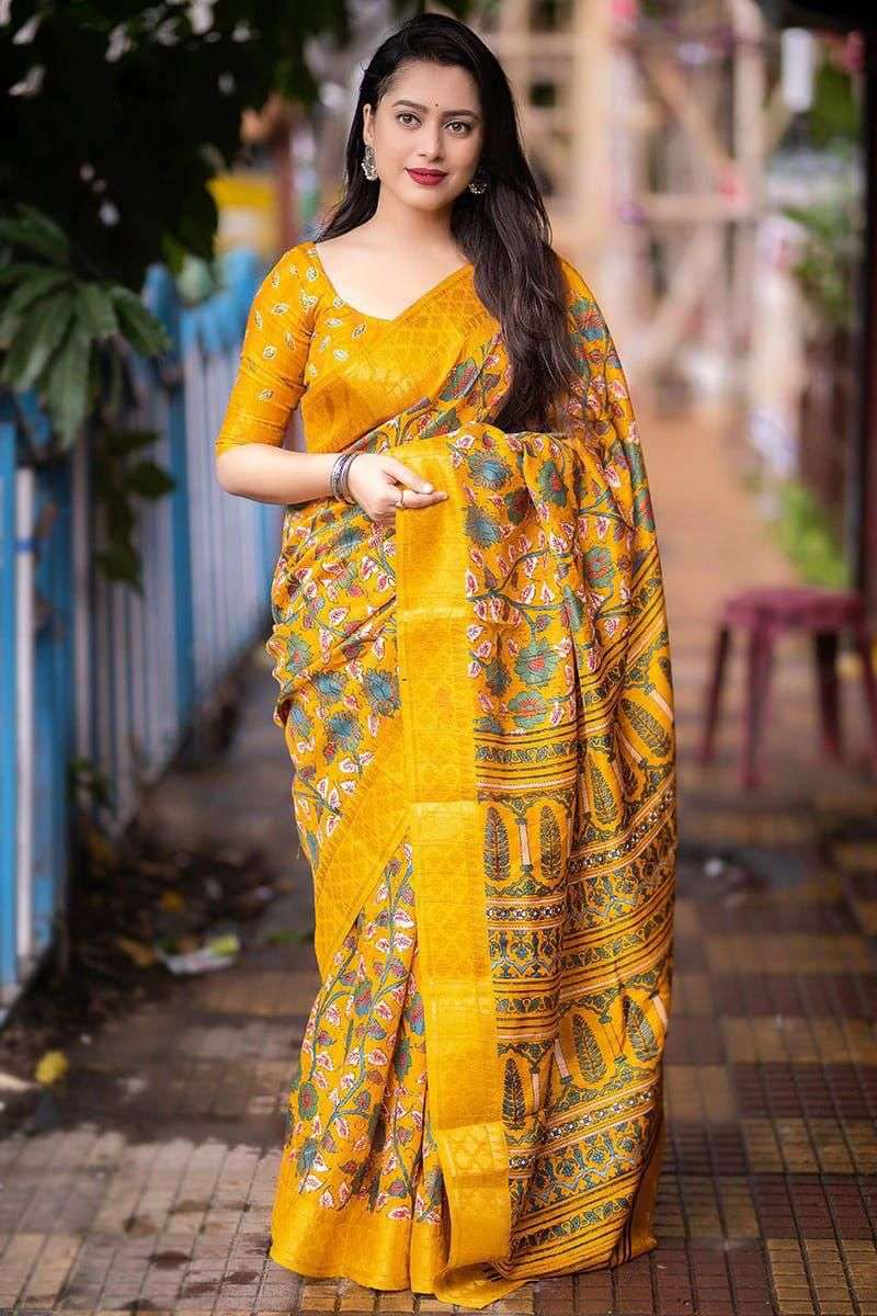 836 HIT DESIGN BY ASLIWHOLESALE DESIGNER PURE SOFT COTTON SILK SAREES-00284