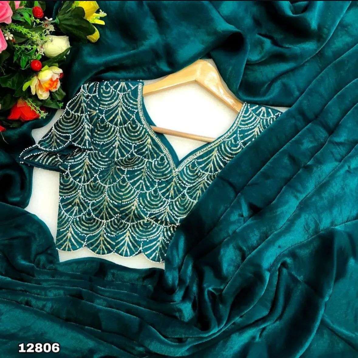 900 HIT DESIGN BY ASLIWHOLESALE DESIGNER PURE SOFT JIMMY CHOO SILK SAREES-00284
