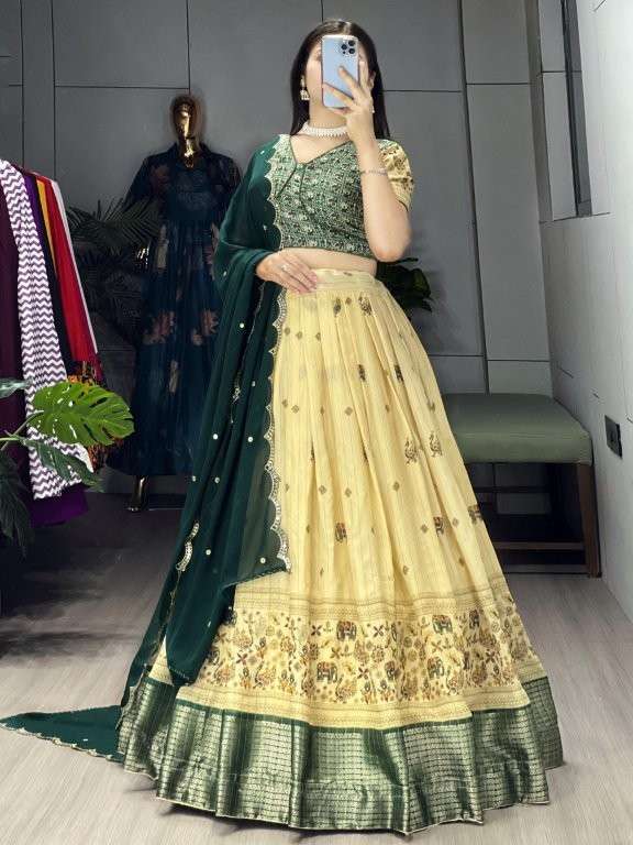 9035 COLOUR BY ASLIWHOLESALE DESIGNER PURE FANCY PRINTED LEHENGAS-00135