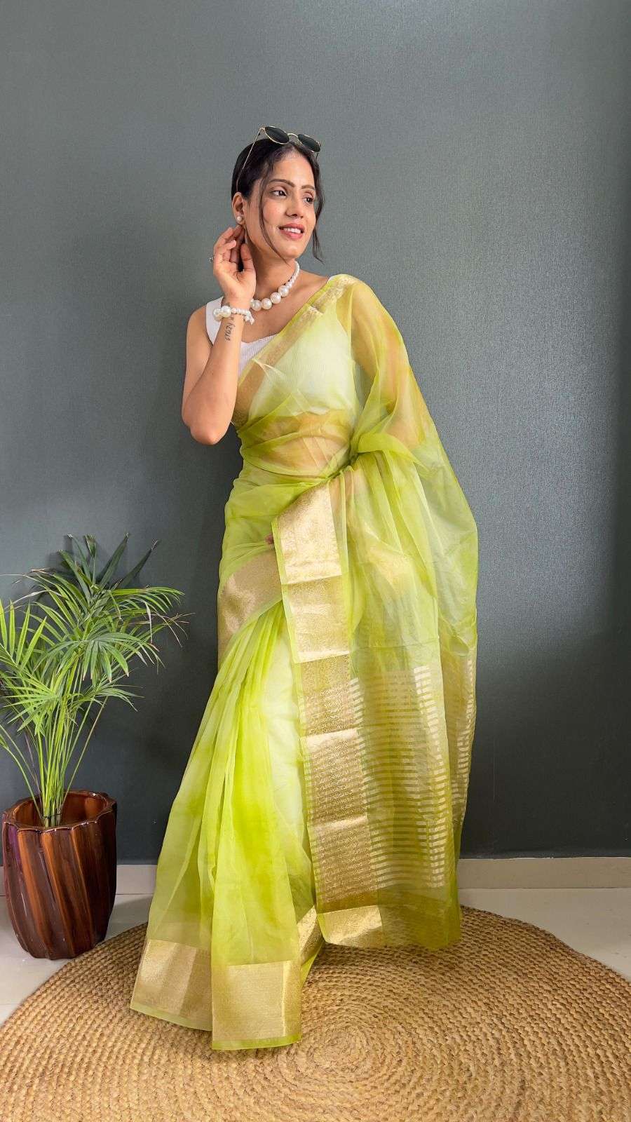 904 HIT DESIGN BY ASLIWHOLESALE DESIGNER PURE SOFT ORGANZA SAREES-00284