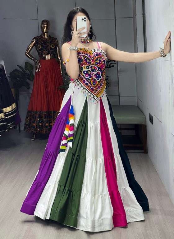 9048 COLOUR BY ASLIWHOLESALE DESIGNER PURE SILK WORK LEHENGA-00135