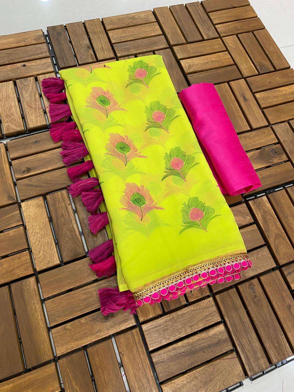 905 HIT DESIGN BY ASLIWHOLESALE DESIGNER PURE GEORGETTE EMBROIDERY SAREES-00284