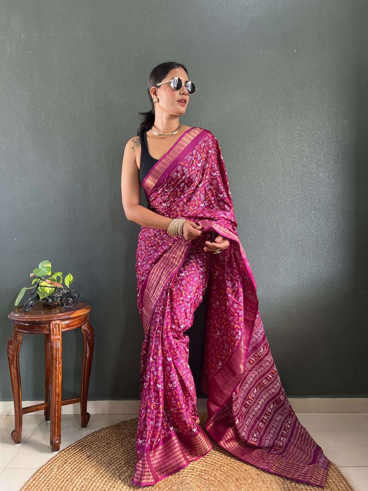 906 HIT DESIGN BY ASLIWHOLESALE DESIGNER PURE COTTON PRINTED SAREES-00284