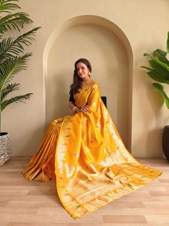 AANVI BY ASLIWHOLESALE DESIGNER PURE SATIN SILK SAREES-00282