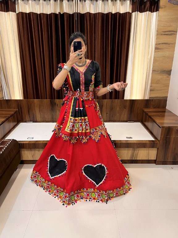 AAWIYA RAJWADI VOL-08 PURE COTTON EMBROIDERY LEHENGAS-00060