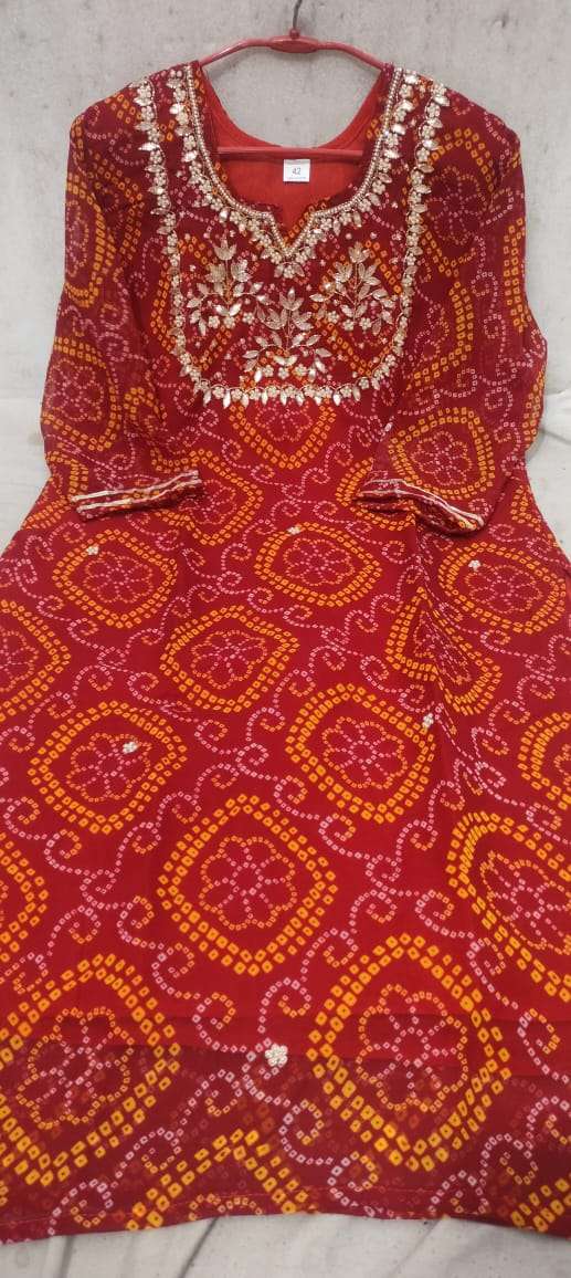 ALICE VOL-32 BY ASLIWHOLESALE DESIGNER PURE GEORGETTE PRINTED KURTIS-00090