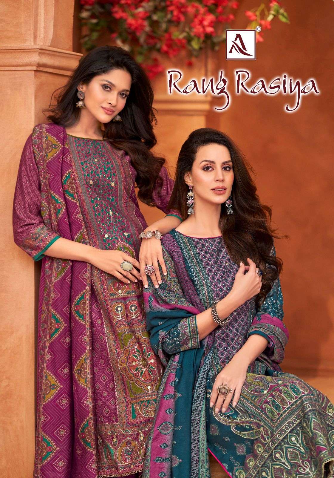 ALOK SUIT RANG RASIYA PURE MUDAAL EMBROIDERY PRINTED PAKISTANI DRESSES-00201