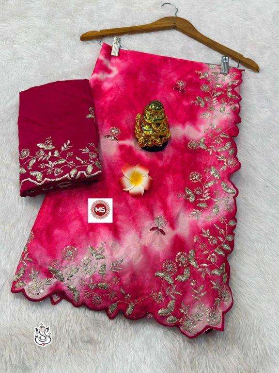 ANKITA VOL-13 BY ASLIWHOLESALE DESIGNER PURE SOFT CHINON SILK PRINTED SAREES-00290