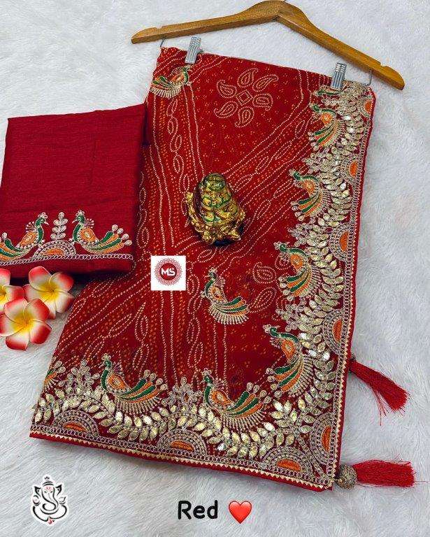 ANKITA VOL-20 BY ASLIWHOLESALE DESIGNER PURE GEORGETTE SAREES-00290