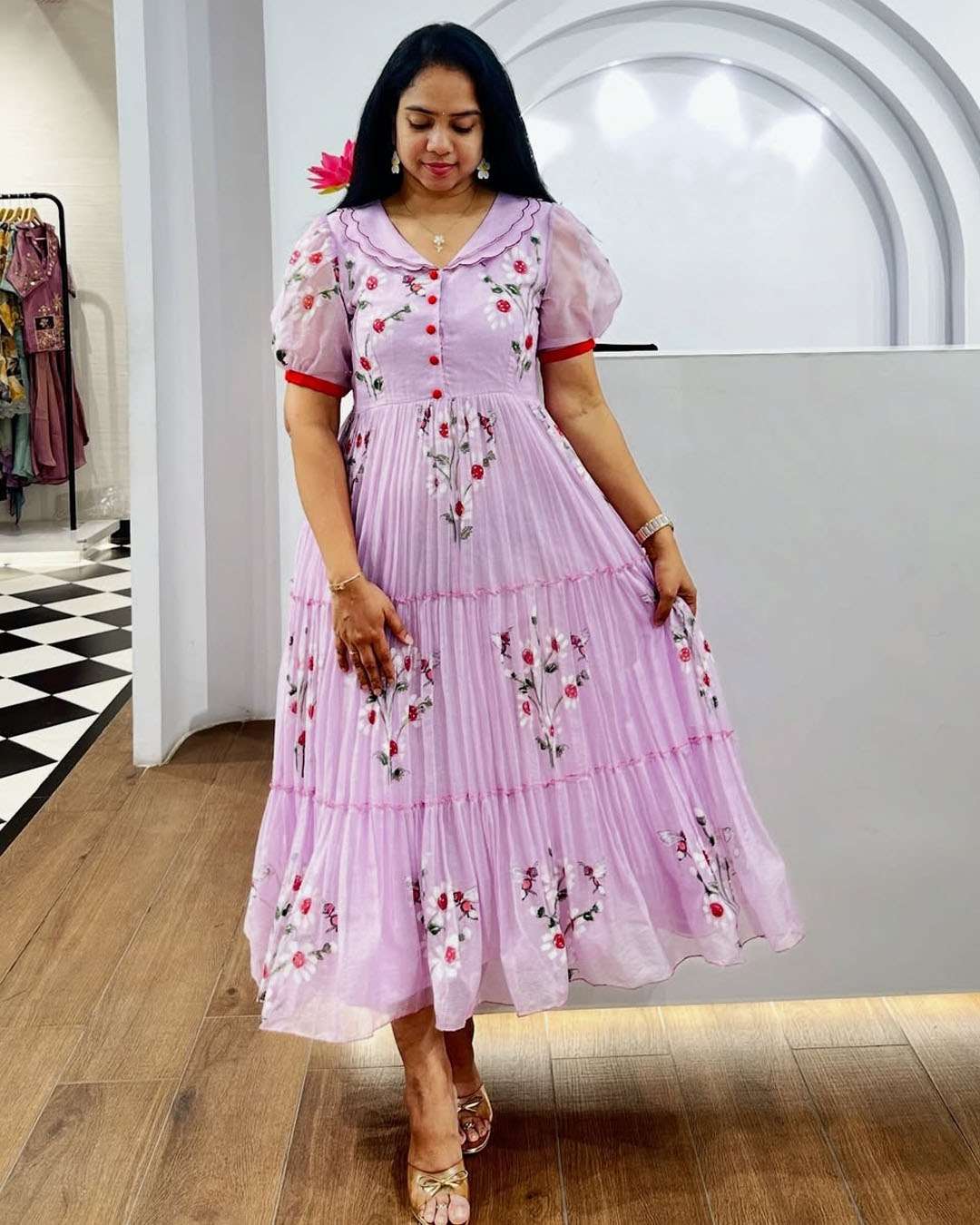 ARYA DRESS MAKE JALEEN PURE SULB COTTON PRINTED DRESSES-00079