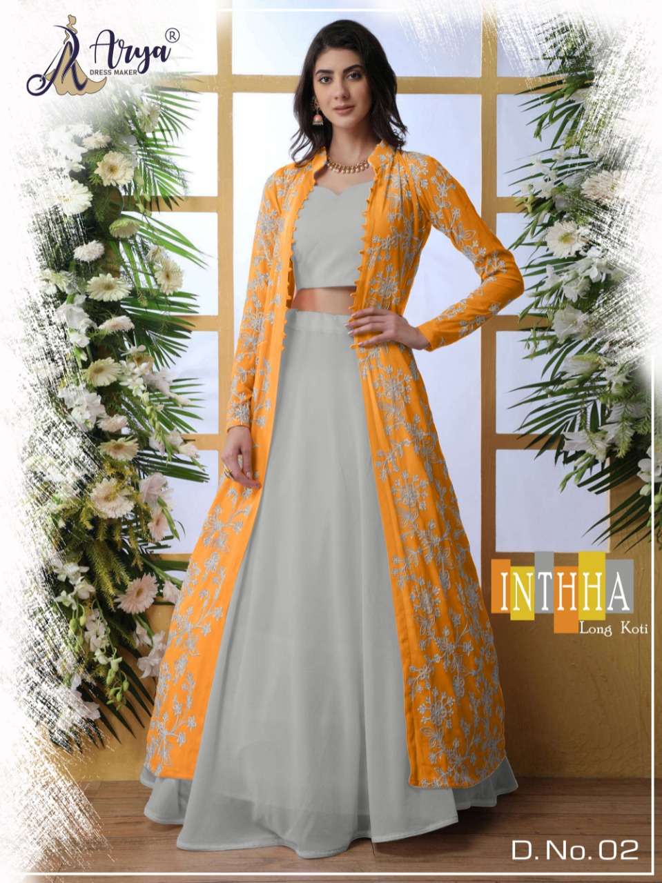 ARYA DRESS MAKER INTHHA PURE GEORGETTE GOWNS-00079