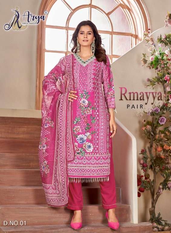 ARYE DRESS MAKER RMAYYA PAIR HEAVY MUSLIN PRINTED DRESS-00079