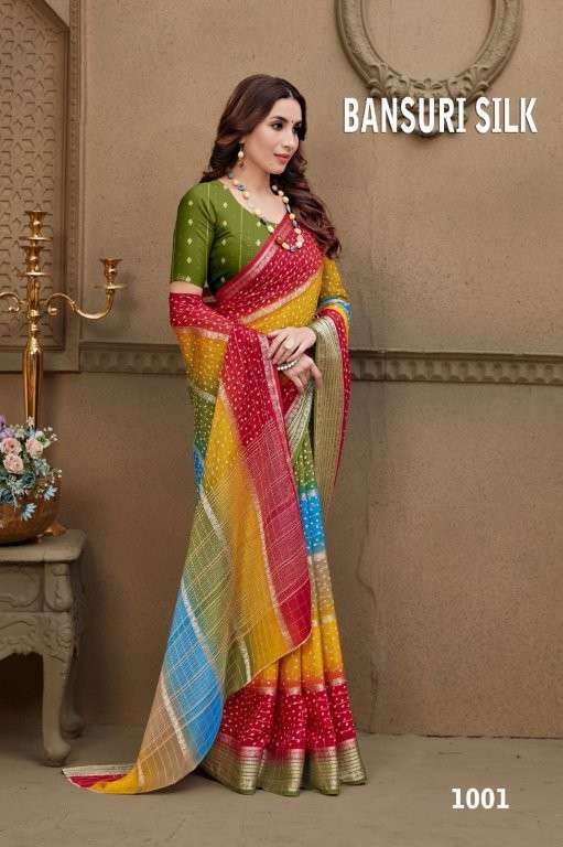 BANSURI SILK BY ASLIWHOLESALE DESIGNER PURE SILK PRINTED SAREES-00254