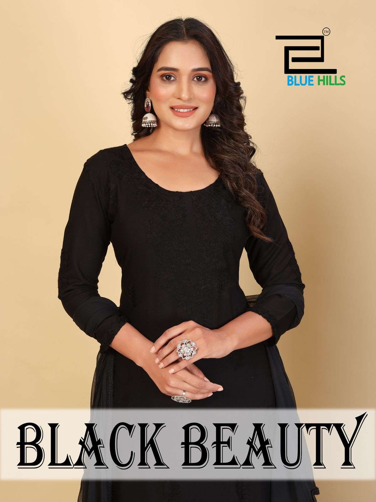 BLUE HILLS BLACK BEAUTY 2001 TO 2004 SERIES PURE RAYON PRINTED DRESSES-00099