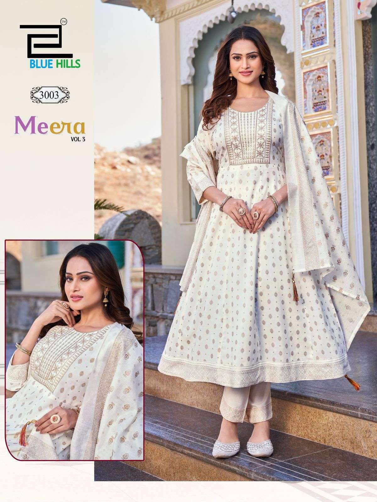 BLUE HILLS MEERA VOL-03NX PURE RAYON 14KG FOIL DRESSES-00099