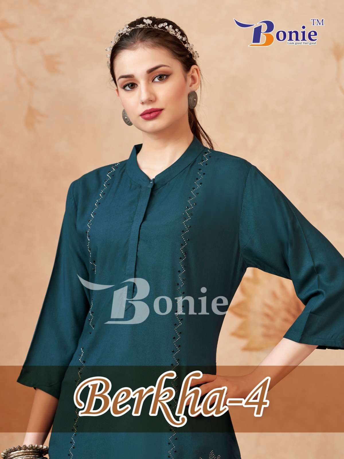 BONIE BERKHA VOL-04 PURE RAYON KURTIS-00140