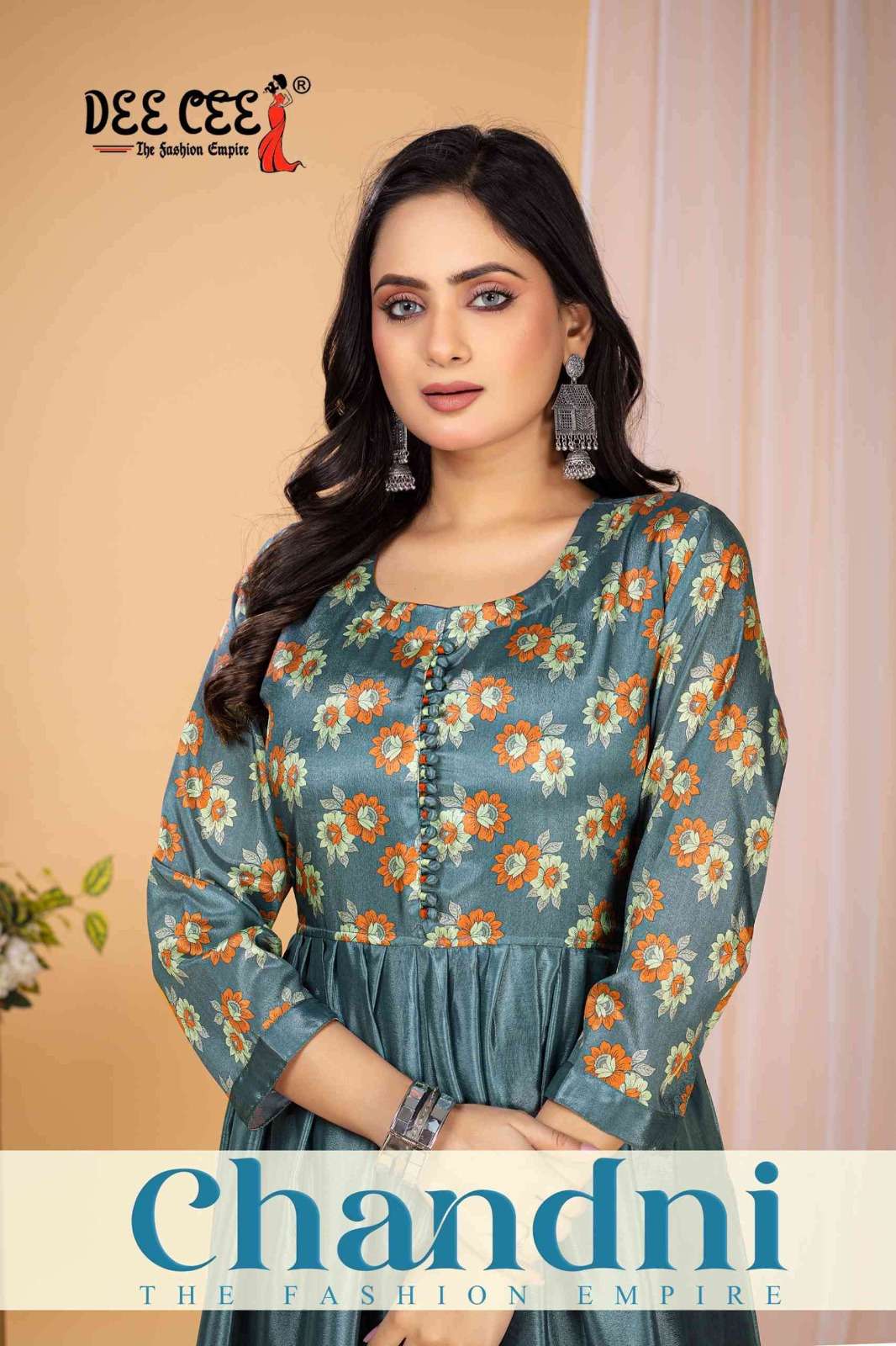 DEE CEE CHANDNI PURE SILK PRINTED KURTIS-00014