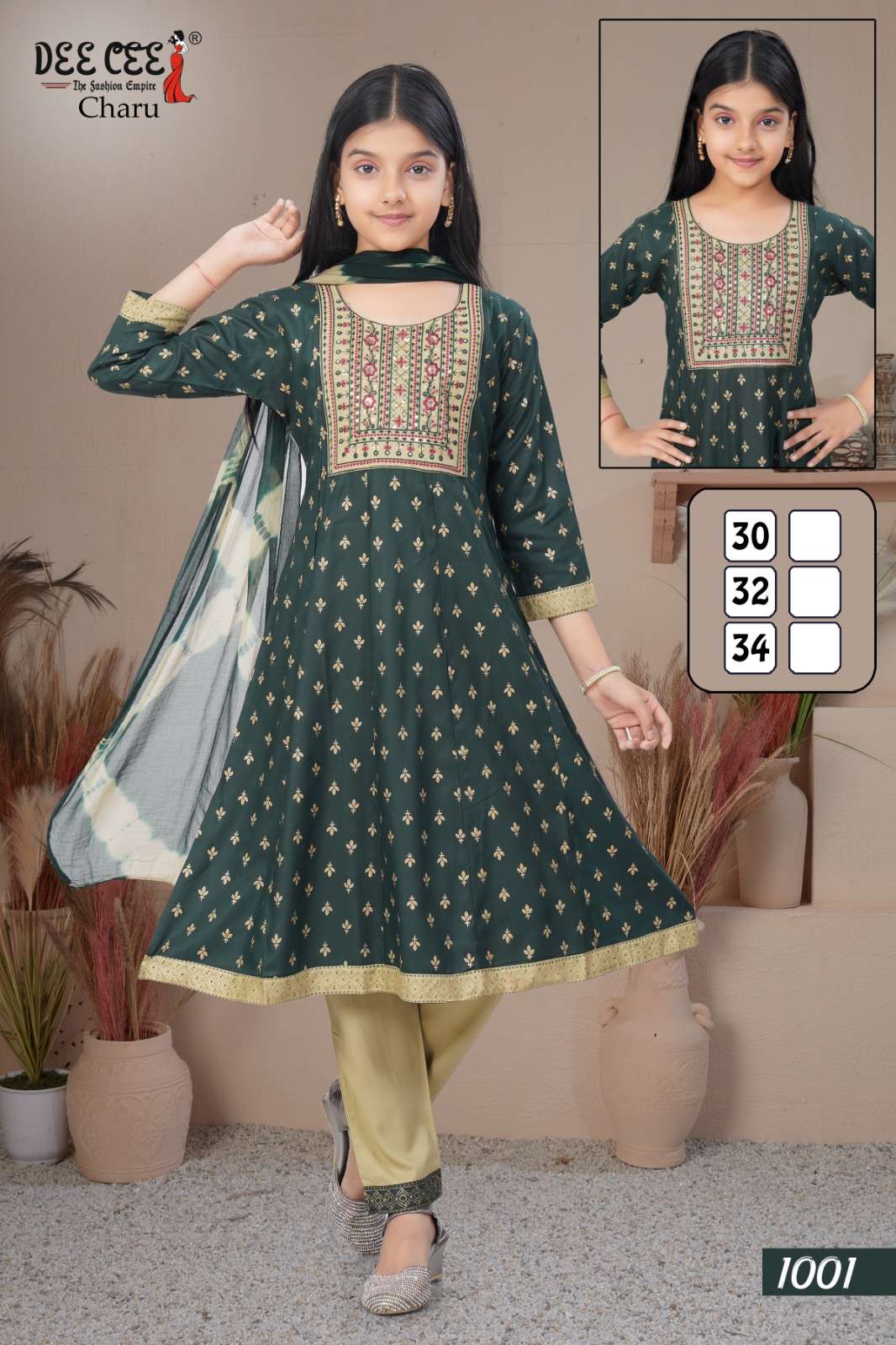 DEE CEE CHARU PURE RAYON EMBROIDERY DRESSES-00093