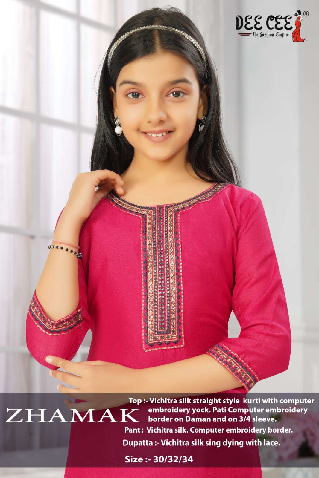 DEE CEE ZHAMAK PURE SILK EMBROIDERY DRESSES-00093