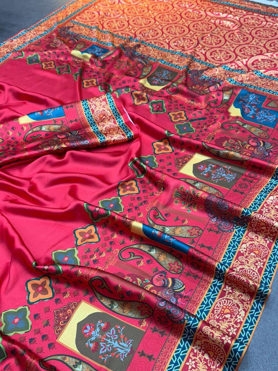 DEVYANI VOL-98 BY ASLIWHOLESALE DESIGNER PURE SILK PRINTED SAREES-00259