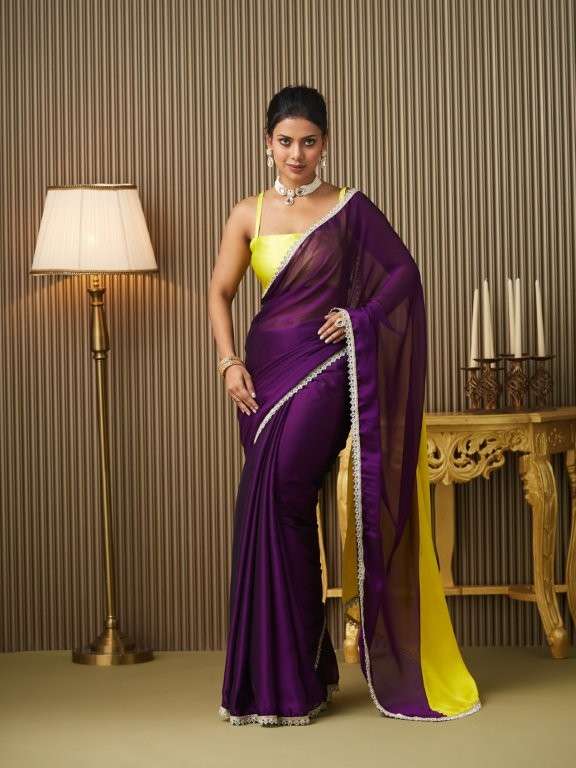 DL-006 BY ASLIWHOLESALE DESIGNER PURE CHIFFON PRINTED SAREES-00177