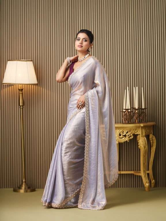 DL-014 BY ASLIWHOLESALE DESIGNER PURE SATIN EMBROIDERY PRINTED SAREES-00177