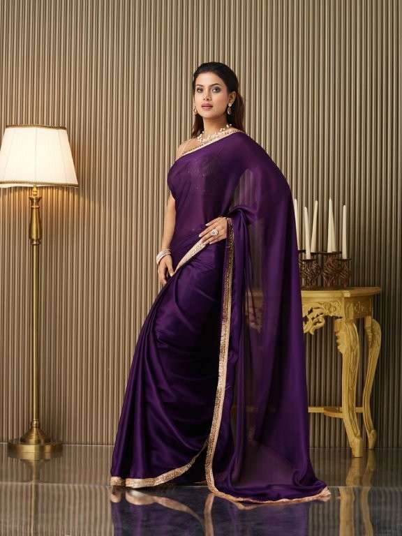 DL-024 BY ASLIWHOLESALE DESIGNER PURE SATIN EMBROIDERY PRINTED SAREES-00177