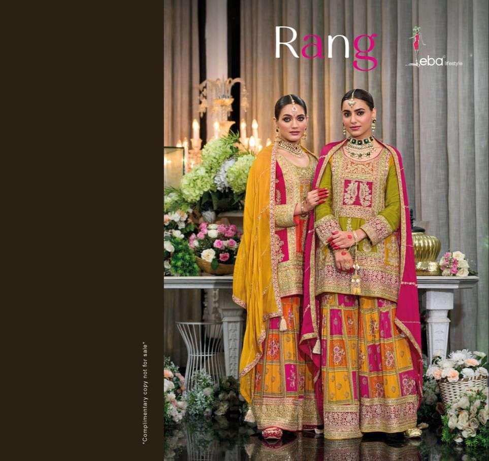 EBA LIFESTYLE RANG 1746 TO 1747 SERIES PURE CHINNON EMBROIDERY PRINTED PAKISTANI DRESSES-00289