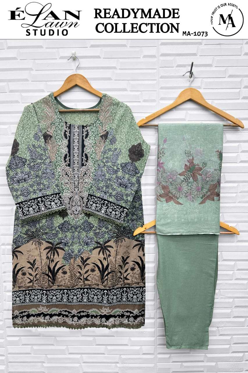 ELAN LAWN STUDIO MA-1073 TO 1078 SERIES PURE HEAVY LAWN COTTON PAKISTANI DRESSES-00245