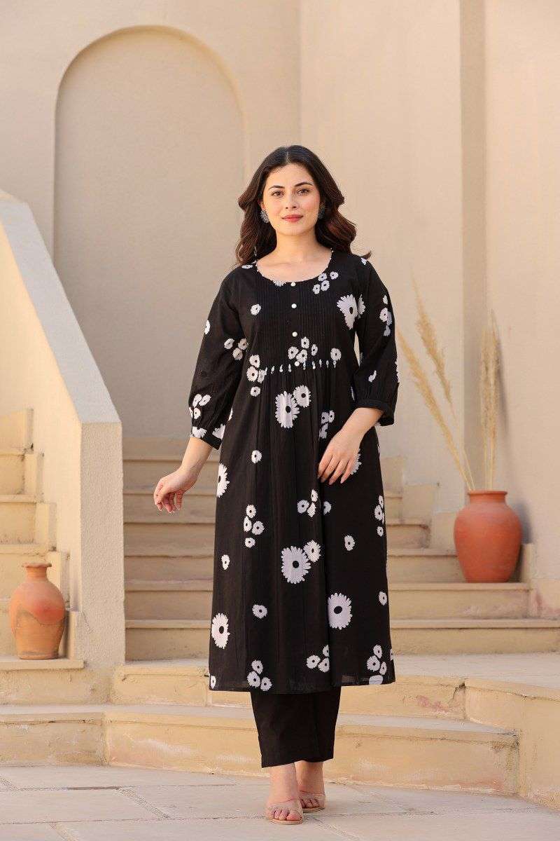ENSTINKT PLUSH COTTON SERIES-35 PURE COTTON PEINTED KURTIS-00288