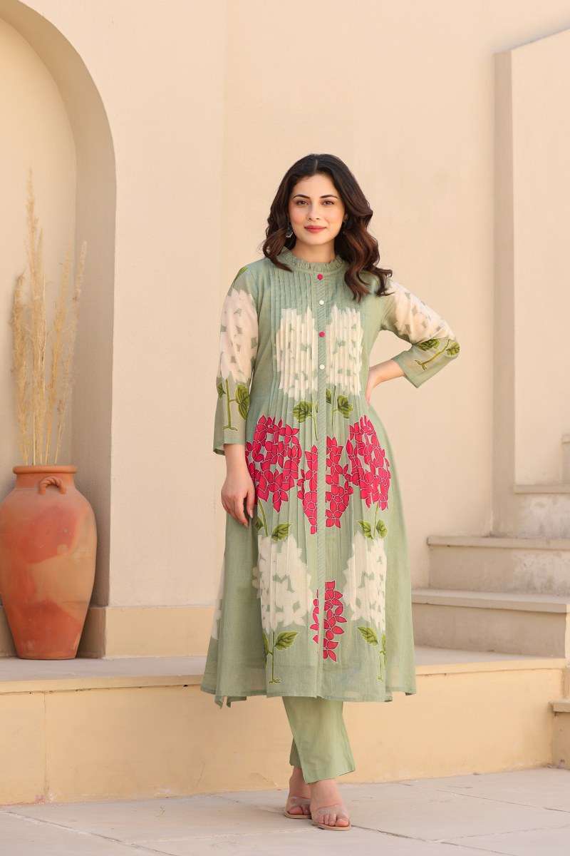 ENSTINKT PLUSH COTTON SERIES-40 PURE COTTON PRINTED CO-ORD SET-00288