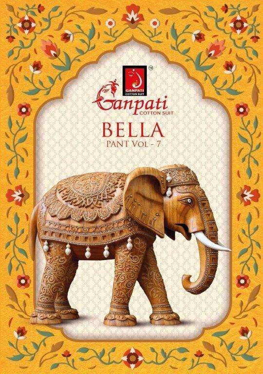 GANPATI BELLA VOL-7 701 TO 712 SERIES PURE COTTON PRINTED DRESSES-00015