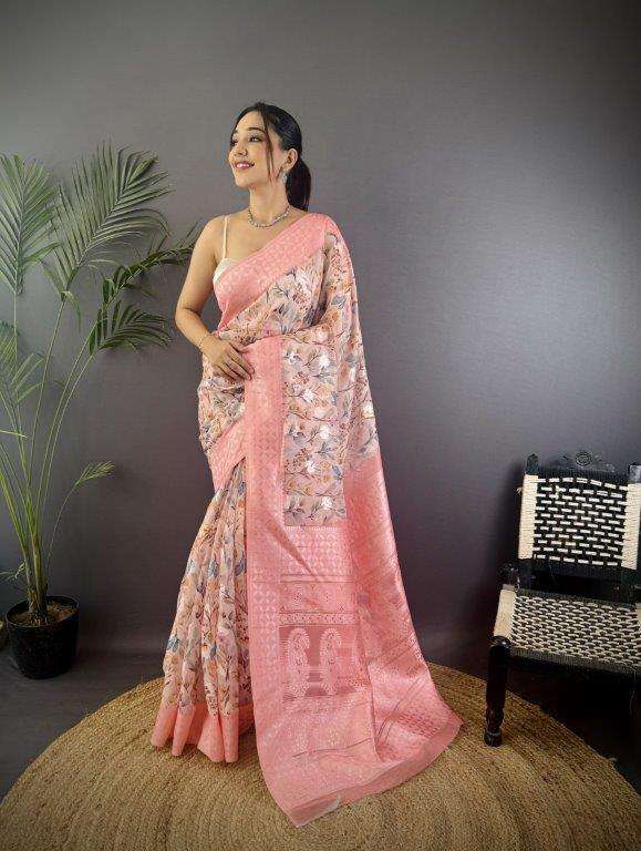 GARDEN-3 BY ASLIWHOLESALE DESIGNER PURE SILK PRINTED SAREES-00230