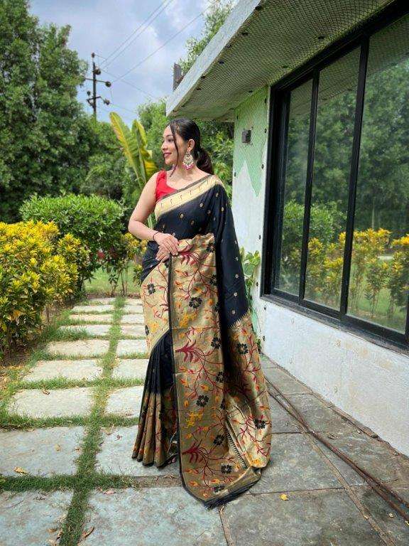 GAYATRI BY ASLIWHOLESALE DESIGNER PURE PAITHANI SILK SAREES-00282
