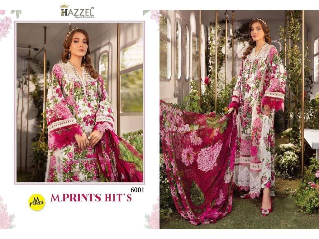 HAZZEL HIT DESIGN PURE COTTON PRINTED EMBROIDERY PAKISTANI DRESSES-00071