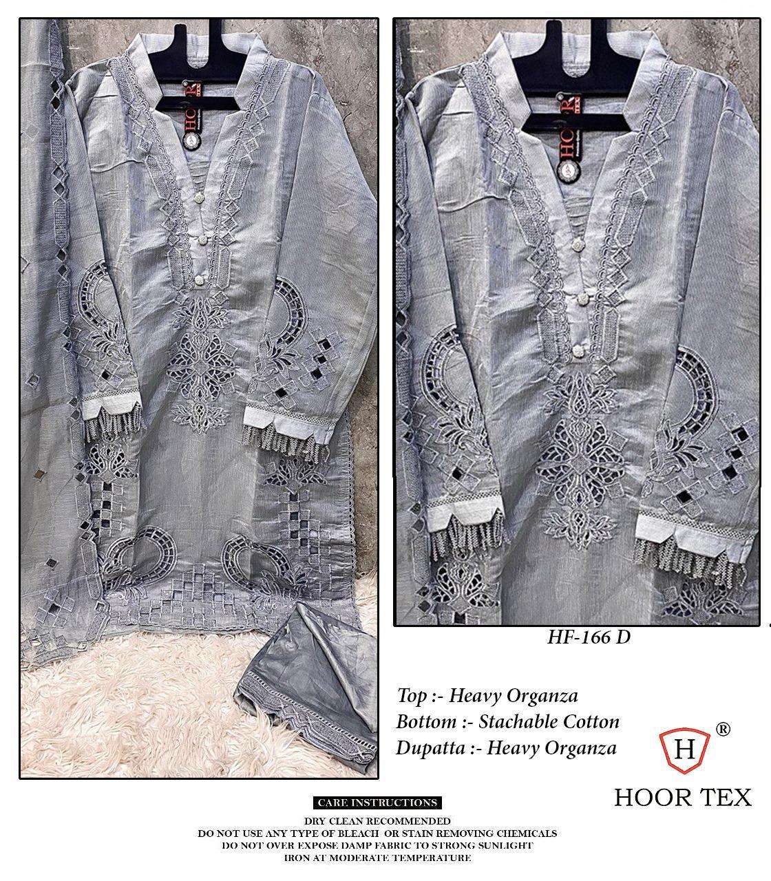 HOOR TEX HF-166 PURE ORGANZA EMBROIDERY PAKISTANI DRESSES-00020