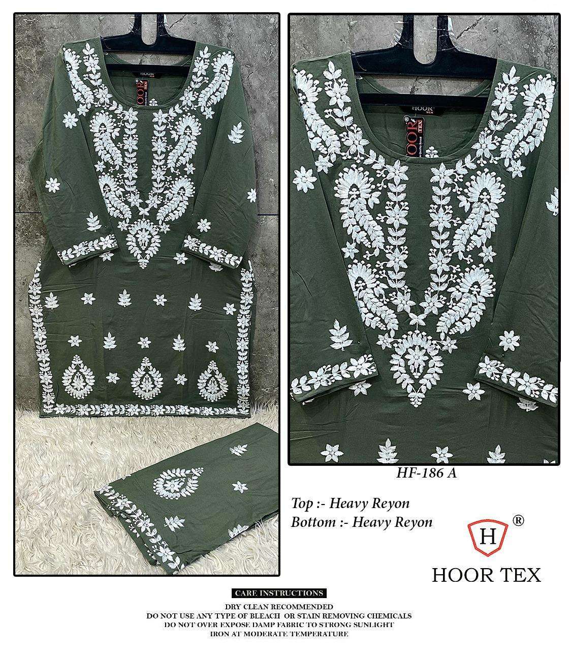 HOOR TEX HF-186 PURE RAYON EMBROIDERY PAKISTANI DRESSES-00020