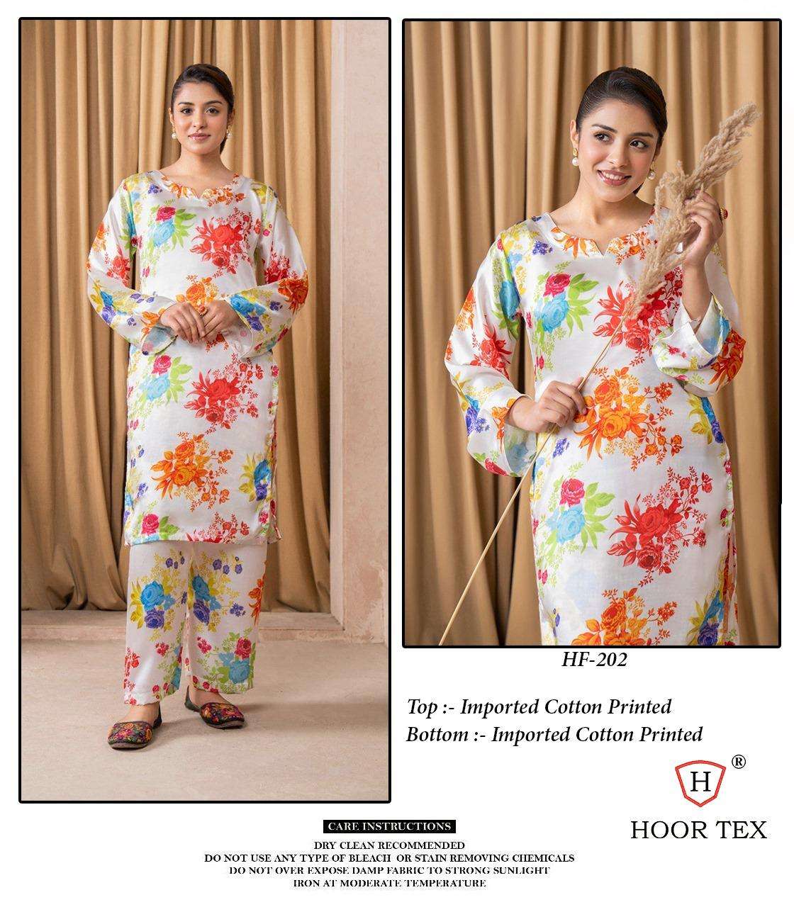 HOOR TEX HF-202 203 SERIES PURE IMPORTED COTTON PRINTED PAKISTANI CO-ORD SET-00020